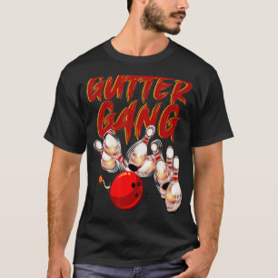 Bowling For Men Women Cool Gutter Gang Bowlers T-Shirt