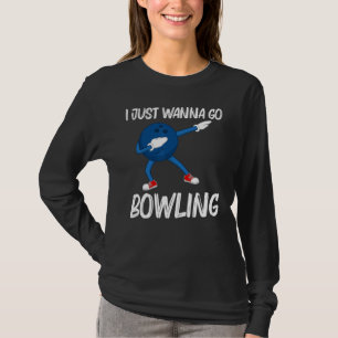 Bowling For Men Women Dabbing Ball Lawn Bowl Candl T-Shirt