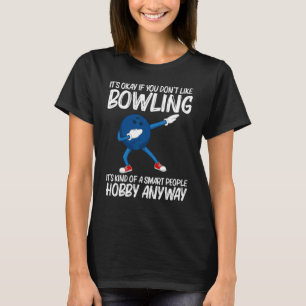 Bowling For Men Women Dabbing Ball Lawn Bowl Candl T-Shirt