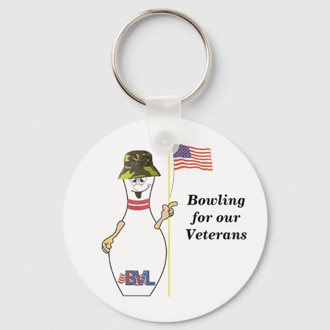 Bowling for our Veterans Keychain (Front)
