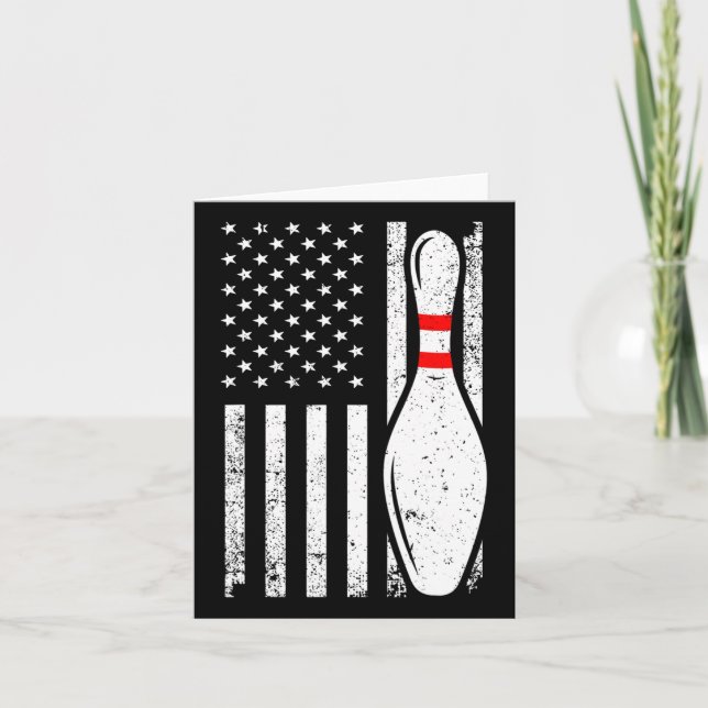 Bowling Gift Bowler Accessories Bowling Team Stuff Card (Front)