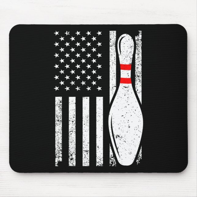 Bowling Gift Bowler Accessories Bowling Team Stuff Mouse Pad (Front)