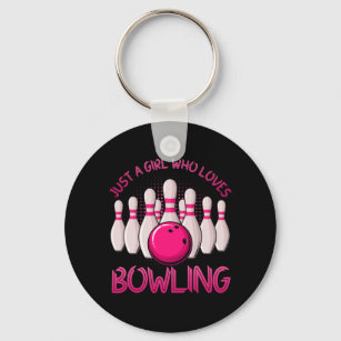 Bowling Gift For Girls Women Bowling Game Bowlers Keychain