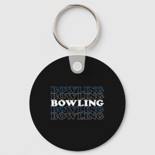 Bowling Gift For Men Husnd Or Dad - Retro Bowling Keychain