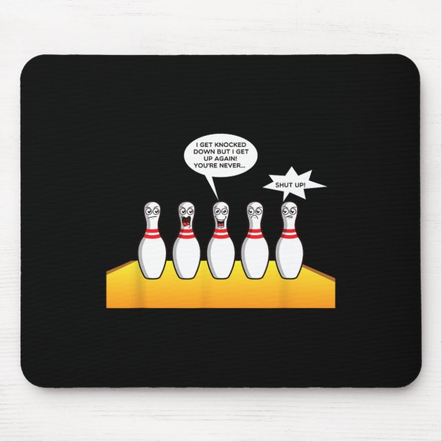 Bowling Gifts For Men Funny Bowler Designs - I Get Mouse Pad (Front)