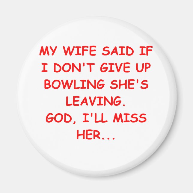 BOWLING gifts t-shirts Magnet (Front)