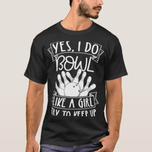 Bowling Girl Princess Pin Bowler Strike Team Bowli T-Shirt