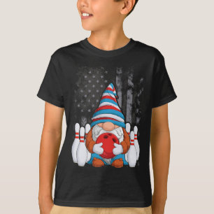 Bowling Gnome Bowling Gnomes Funny Gnome Bowling  T-Shirt
