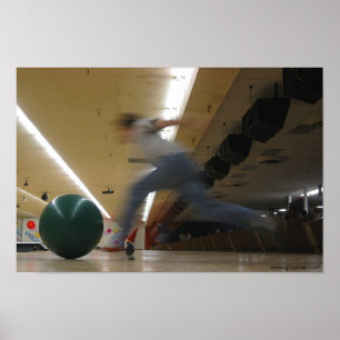 Bowling Gnome Poster