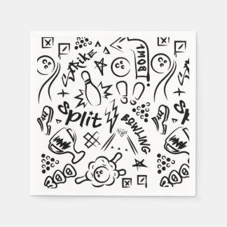 Bowling Graffiti Napkins