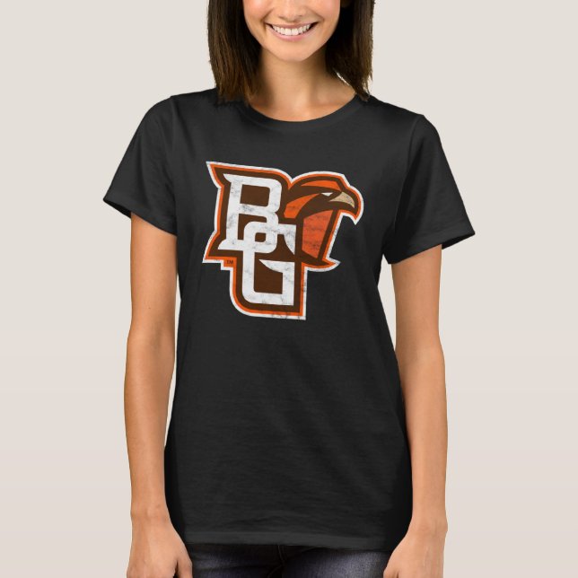 Bowling Green BGSU Falcons Distressed Primary T-Shirt (Front)