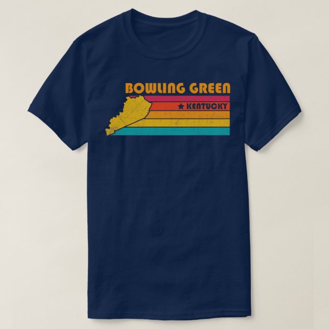 Bowling Green Kentucky Vintage Distressed Souvenir T-Shirt (Design Front)