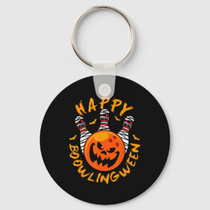 Bowling Halloween Jack-o-lantern Bowling Ll Mummy Keychain