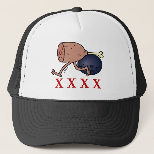 Bowling Hambone Trucker Hat (Front)