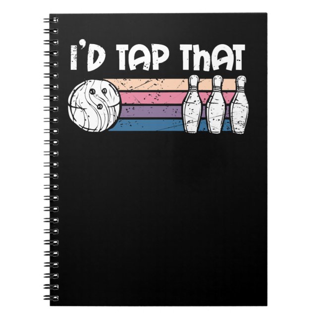 Bowling Id Hit That product Bowler print 474 bowle Notebook (Front)