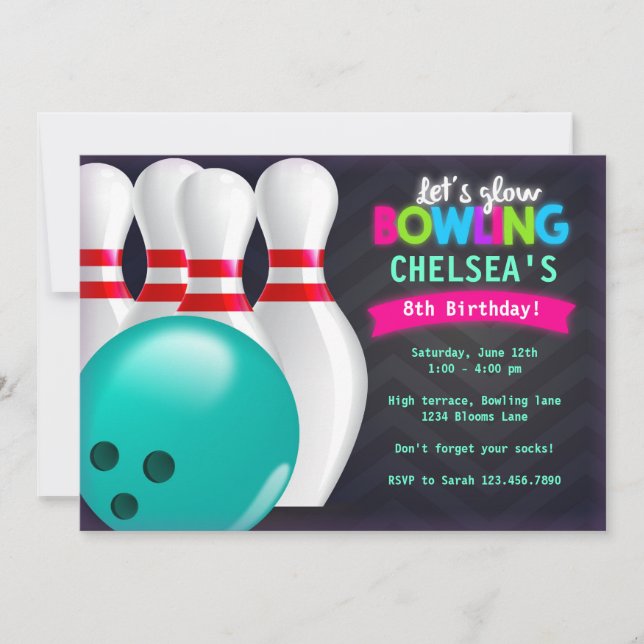 Bowling Invitation (Front)