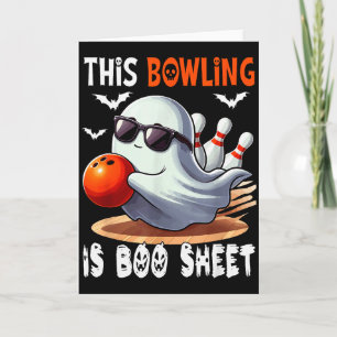 Bowling Is Boo Sheet Halloween Costume Player Team Card