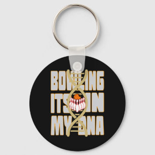 Bowling It's In My Dna Keychain