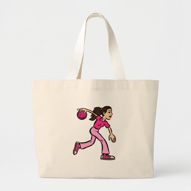 Bowling Large Tote Bag (Front)