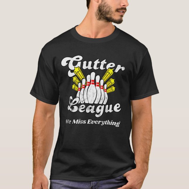 Bowling League Retro T-Shirt (Front)