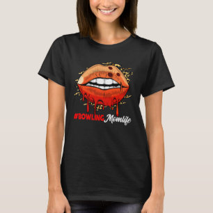 Bowling Lips Leopard Lips Sport Mother s Day T-Shirt