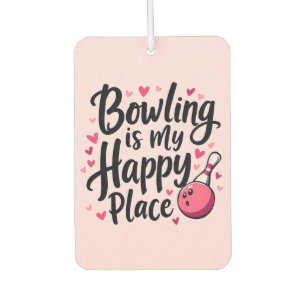 Bowling Lover Cute Retro Aesthetic Sports Design Air Freshener