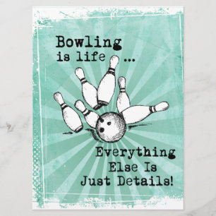 Bowling Lover Gift, Funny Bowling Player Gift Menu