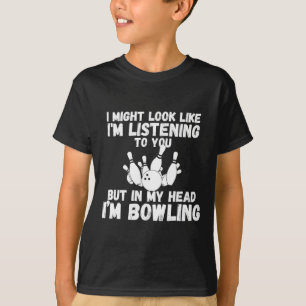 Bowling Lover Men Women Kids Teen Boys Girls Funny T-Shirt