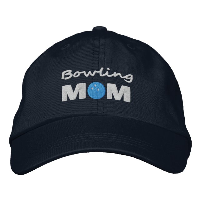Bowling Mom Embroidered Hat (Front)