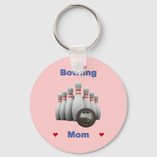 Bowling Mom Keychain