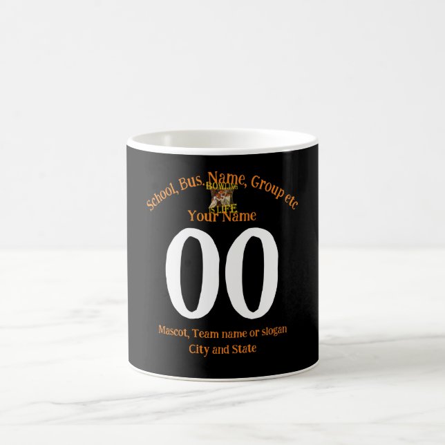 Bowling Name Number Team Name City State Coffee Mug (Center)