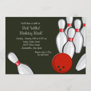 Bowling Night Invitation