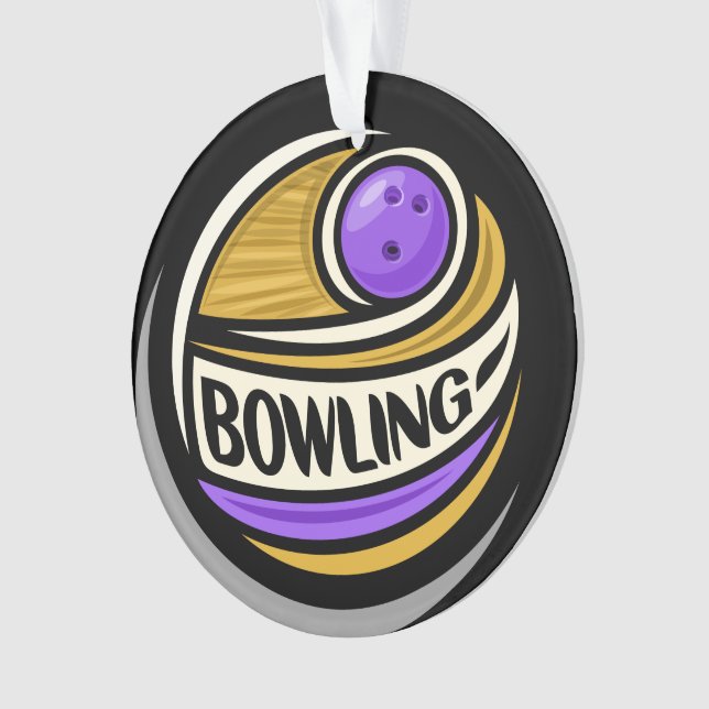 Bowling  Ornament (Front)