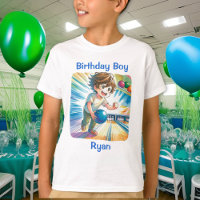 Bowling Party Boy's Anime Birthday Personalized