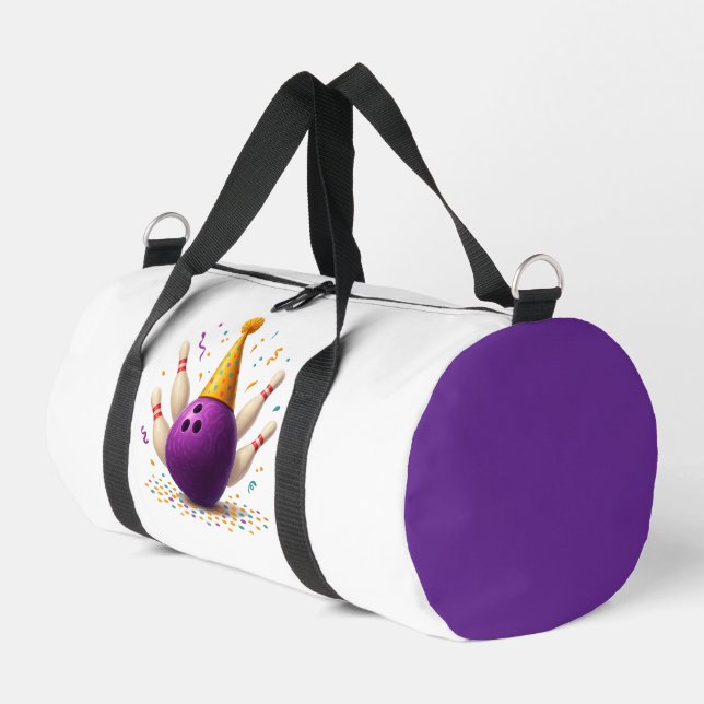 Bowling Party Celebration 🎳✨  Duffle Bag (Left Corner)