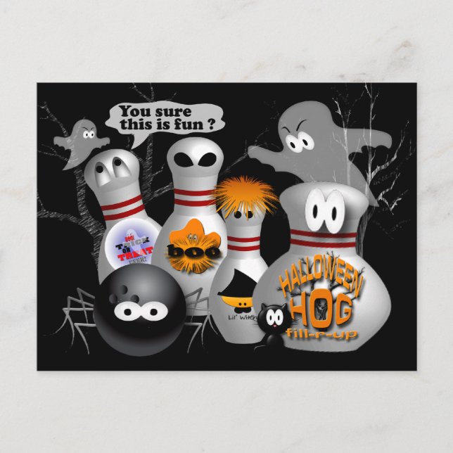 Bowling Party Invitations Customizable (Front)