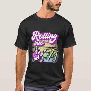 Bowling Party Rolling Into 71 Bowling Birthday T-Shirt