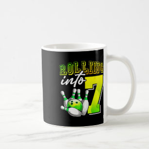 Bowling Party Rolling Into 7 7th Birthday Girls Bo Coffee Mug