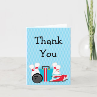 Bowling Party Thank You Card