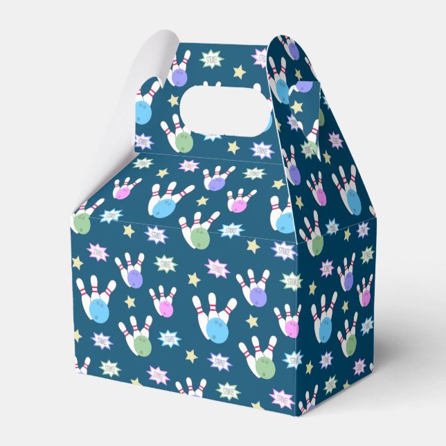 Bowling Pattern Favor Box (Front Side)