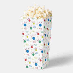 Bowling Pattern Popcorn Favor Box