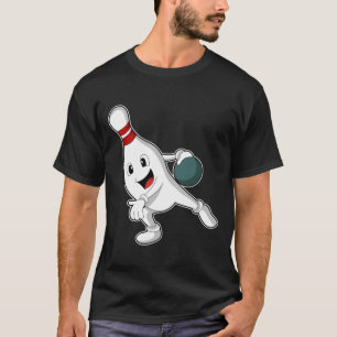 Bowling pin at Bowling with Bowling ball T-Shirt