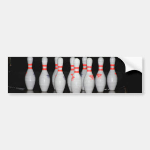 Bowling Pin Bumper Sticker