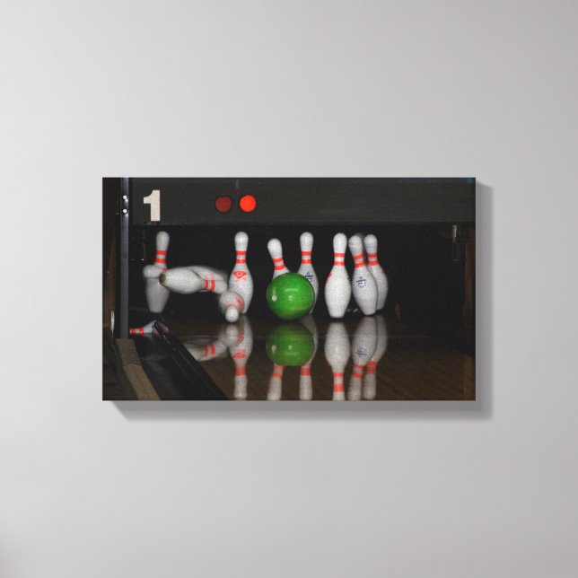Bowling Pin Canvas Print (Front)
