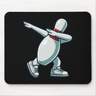 Bowling Pin Dabbing Funny Bowler Bowling Lover Sar Mouse Pad