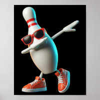 Bowling Pin Dabbing Sungles Bowler Player Kids Men