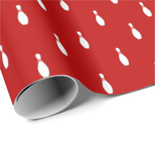 Bowling Pin Pattern Any Background Colour Wrapping Paper