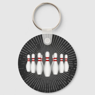 Bowling Pins: 3D Model: Keychain