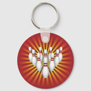 Bowling Pins: 3D Model: Keychain