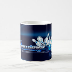 Bowling pins and ball coffee mug